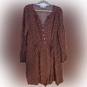 Loft Dress in Black and Red XL